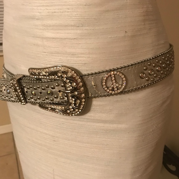 ariat crystal belt